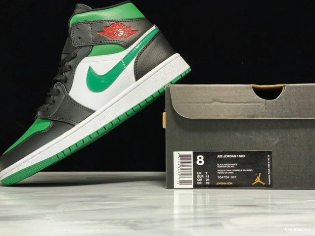 554724-067 Mid 1 Green Toe Jordan 0111
